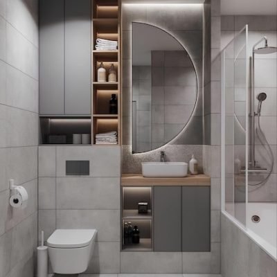 Broadway Grey Porcelain Floor Tiles For kitchen & Bathroom
