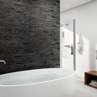 Yura Nero 890x320 Porcelain Wall Cladding