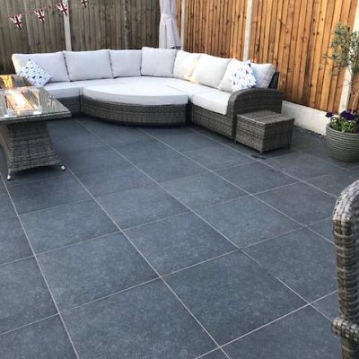 600x600 Sorrento Nero Porcelain Paving