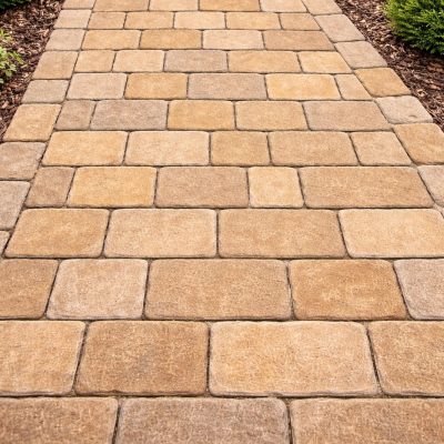 Fossil Buff Tumbled Indian Sandstone Cobbles 200x100x40/60mm