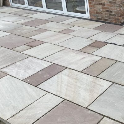 Rippon Rose Indian Stone Calibrated Chiseled Edges 22MM Patio Pack (£23.64m² ex VAT)